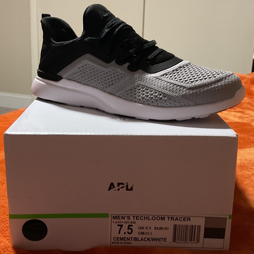 APL Men's Techloom Tracer Cement and Black new in box sneakers